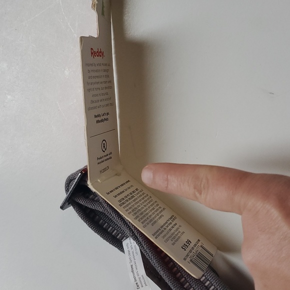 Reddy Grey Durable Dog Collar-Medium - Picture 6 of 7